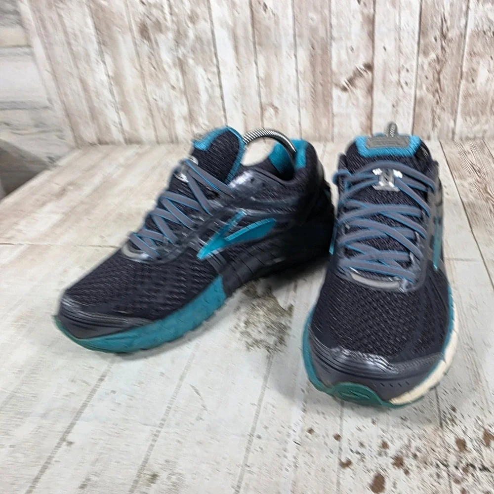 Brooks Ariel 16 Womens Running Shoes Grey Blue Wide D 1202191D453 Size 8.5